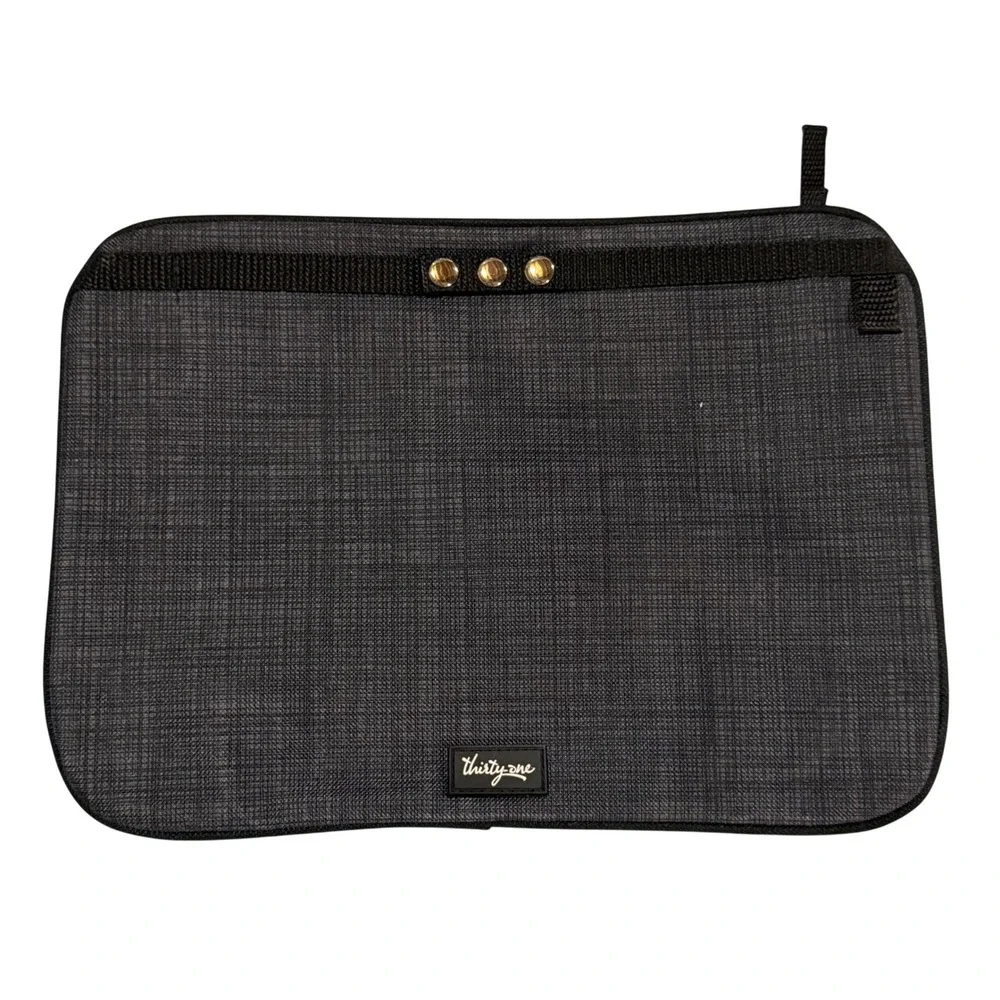 Thirty-One Pocket-A-Tote Unisex OS Black Cross Pop New Bag Organizer Insert 758D